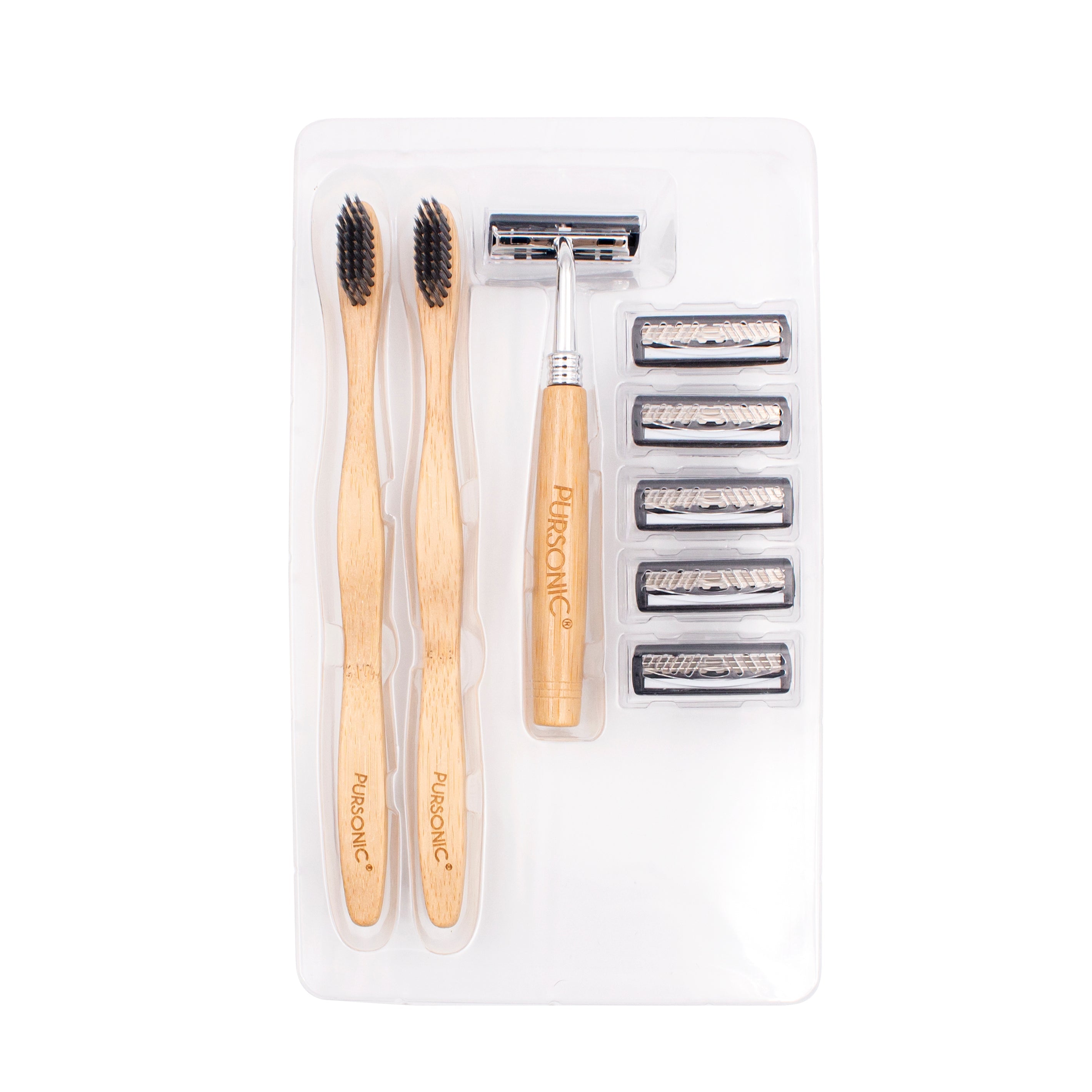 Eco Friendly Razor & Toothbrushes Combo Pack-2